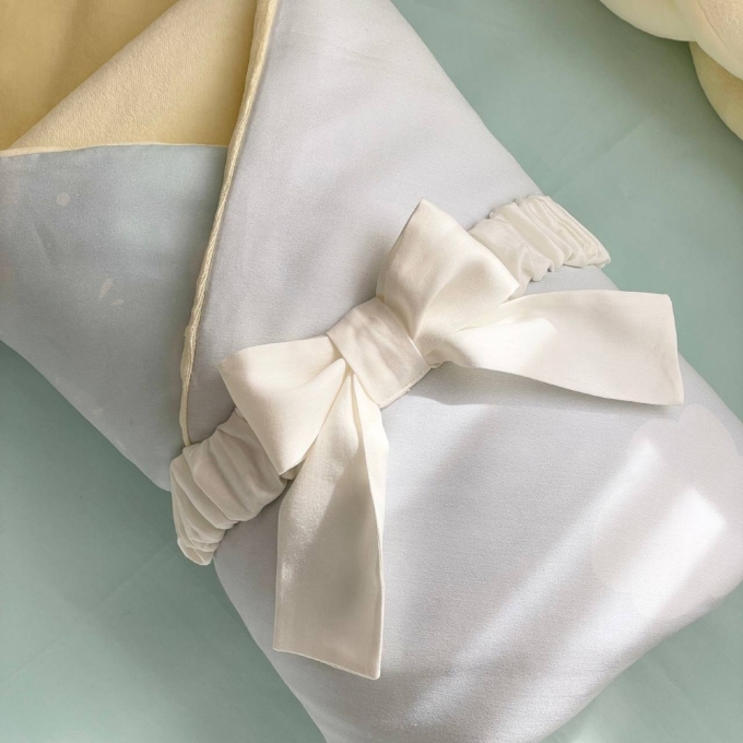 Set lenjerie pentru Patut Bebe din 6 piese Lion crem (9)